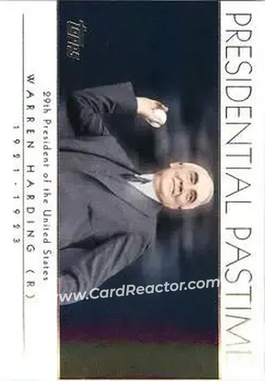 2004 Topps - Presidential Pastime #PP28 - Warren G. Harding - Front 2004 Topps - Presidential Pastime #PP28 - Warren G. Harding - Front