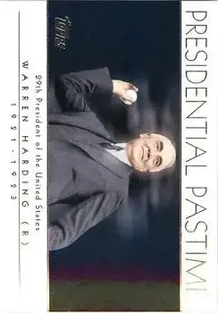 2004 Topps - Presidential Pastime #PP28 - Warren G. Harding