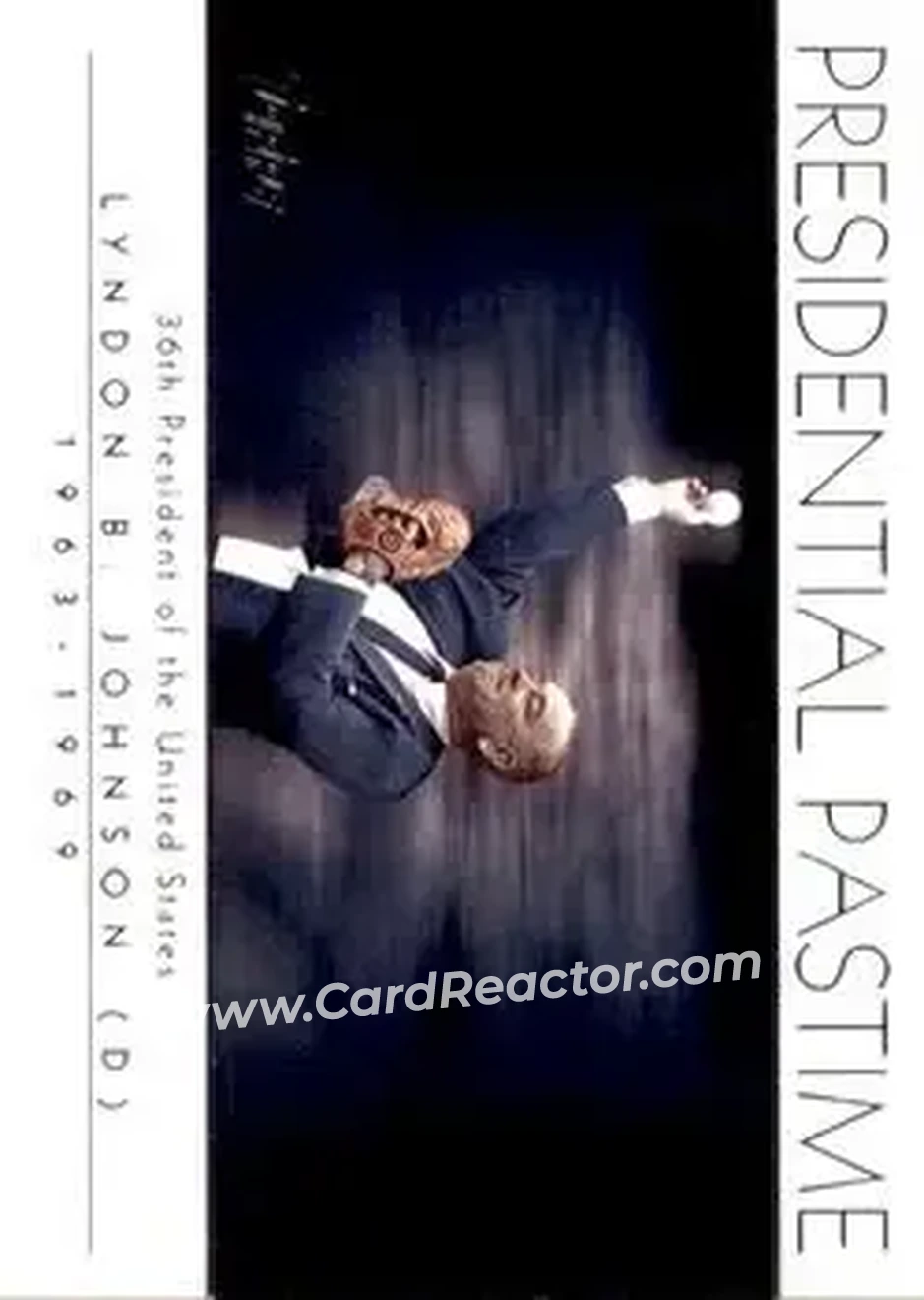 2004 Topps - Presidential Pastime #PP35 - Lyndon Johnson - Front 2004 Topps - Presidential Pastime #PP35 - Lyndon Johnson - Front
