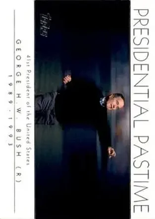 2004 Topps - Presidential Pastime #PP40 - George H.W. Bush