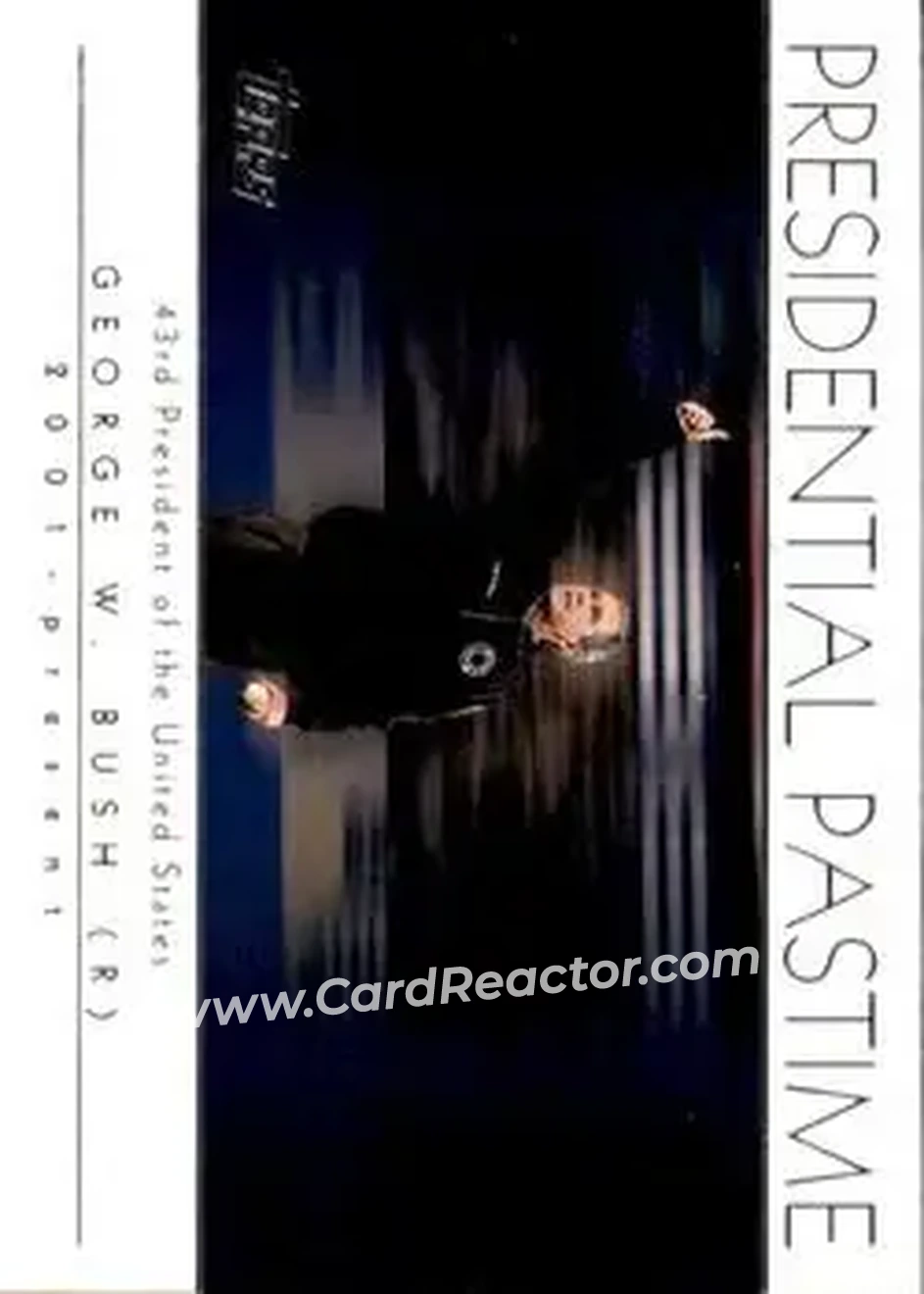 2004 Topps - Presidential Pastime #PP42 - George W. Bush - Front 2004 Topps - Presidential Pastime #PP42 - George W. Bush - Front