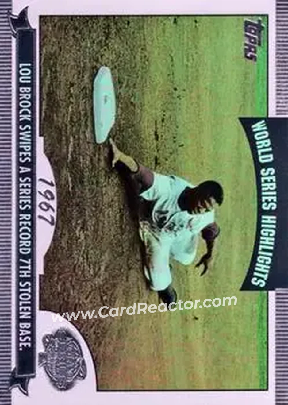 2004 Topps - World Series Highlights (Series One) #WS-LB - Lou Brock - St. Louis Cardinals - Front