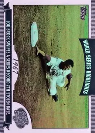 2004 Topps - World Series Highlights (Series One) #WS-LB - Lou Brock - St. Louis Cardinals