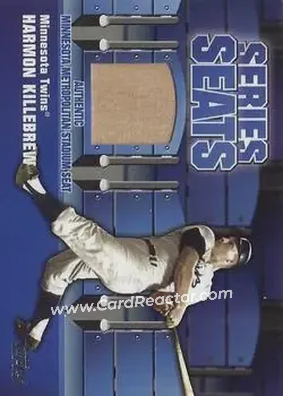 2004 Topps - Series Seats Relics #SSSR-HK - Harmon Killebrew - Minnesota Twins - Front 2004 Topps - Series Seats Relics #SSSR-HK - Harmon Killebrew - Minnesota Twins - Front