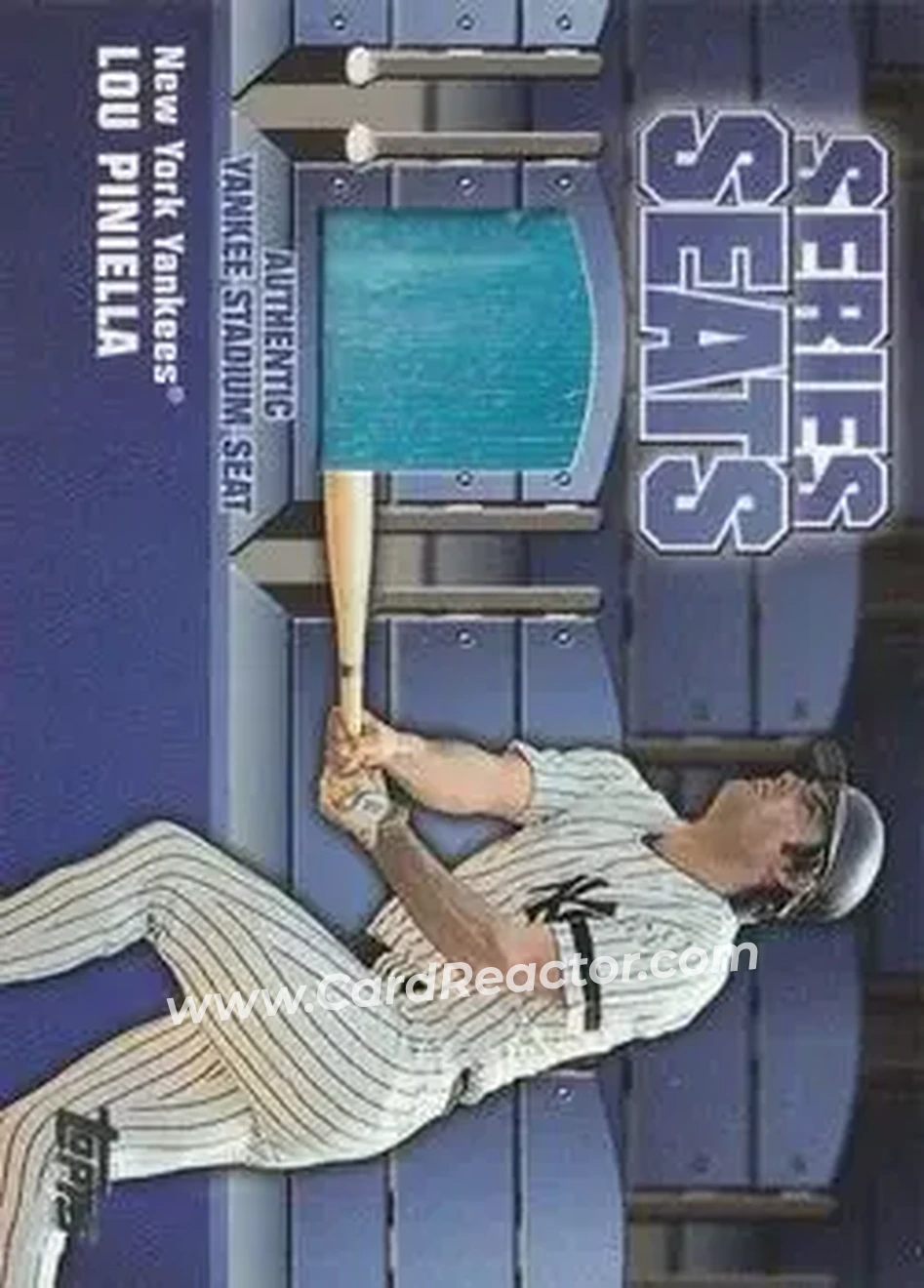 2004 Topps - Series Seats Relics #SSSR-LP - Lou Piniella - New York Yankees - Front