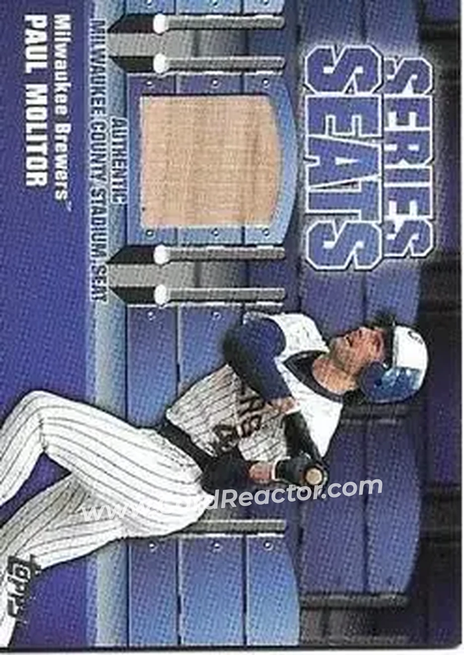 2004 Topps - Series Seats Relics #SSSR-PM - Paul Molitor - Milwaukee Brewers - Front