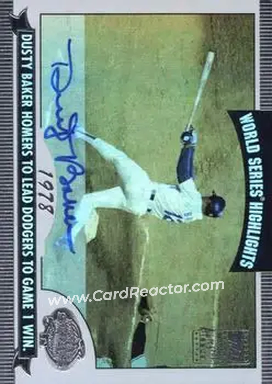2004 Topps - World Series Highlights Autographs (Series Two) #WSA-DB - Dusty Baker - Los Angeles Dodgers - Front