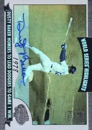 2004 Topps #WSA-DB World Series Highlights Autographs (Series Two) Dusty Baker