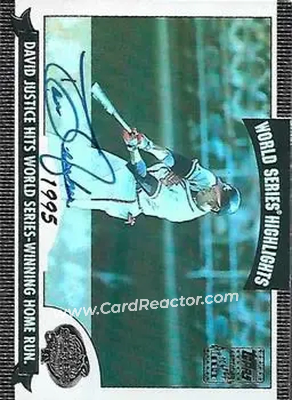 2004 Topps - World Series Highlights Autographs (Series Two) #WSA-DJ - David Justice - Atlanta Braves - Front