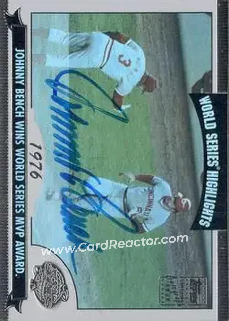 2004 Topps - World Series Highlights Autographs (Series Two) #WSA-JB - Johnny Bench - Cincinnati Reds - Front 2004 Topps - World Series Highlights Autographs (Series Two) #WSA-JB - Johnny Bench - Cincinnati Reds - Front