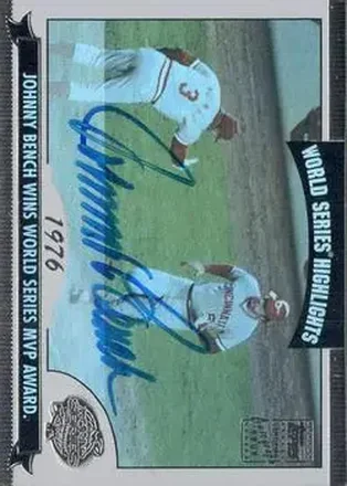 2004 Topps - World Series Highlights Autographs (Series Two) #WSA-JB - Johnny Bench - Cincinnati Reds