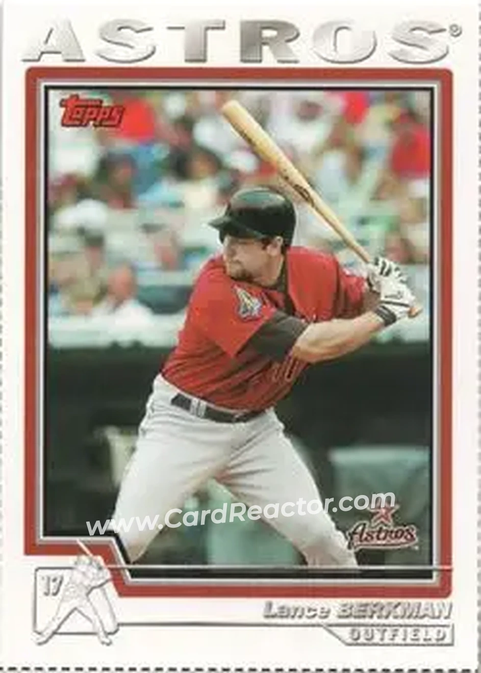 2004 Topps - Wax Box Bottom Panels Singles #25 - Lance Berkman - Houston Astros - Front