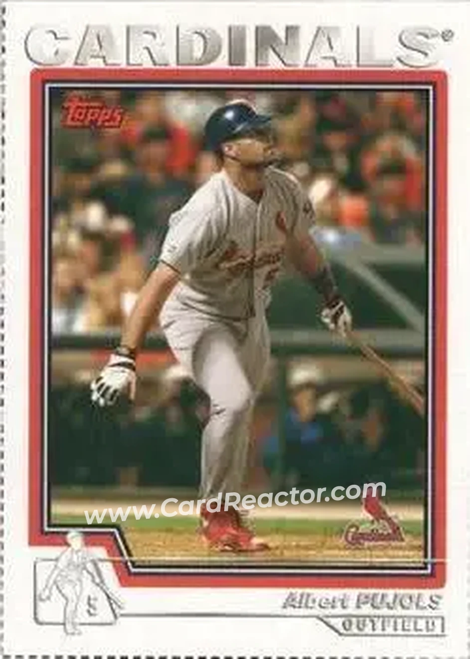 2004 Topps - Wax Box Bottom Panels Singles #40 - Albert Pujols - St. Louis Cardinals - Front 2004 Topps - Wax Box Bottom Panels Singles #40 - Albert Pujols - St. Louis Cardinals - Front
