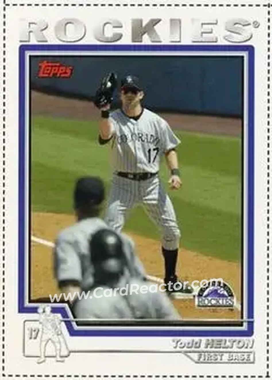 2004 Topps - Wax Box Bottom Panels Singles #110 - Todd Helton - Colorado Rockies - Front