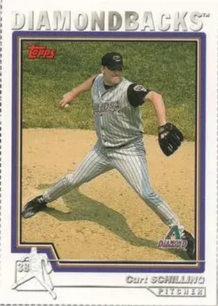 2004 Topps #125 Wax Box Bottom Panels Singles Curt Schilling