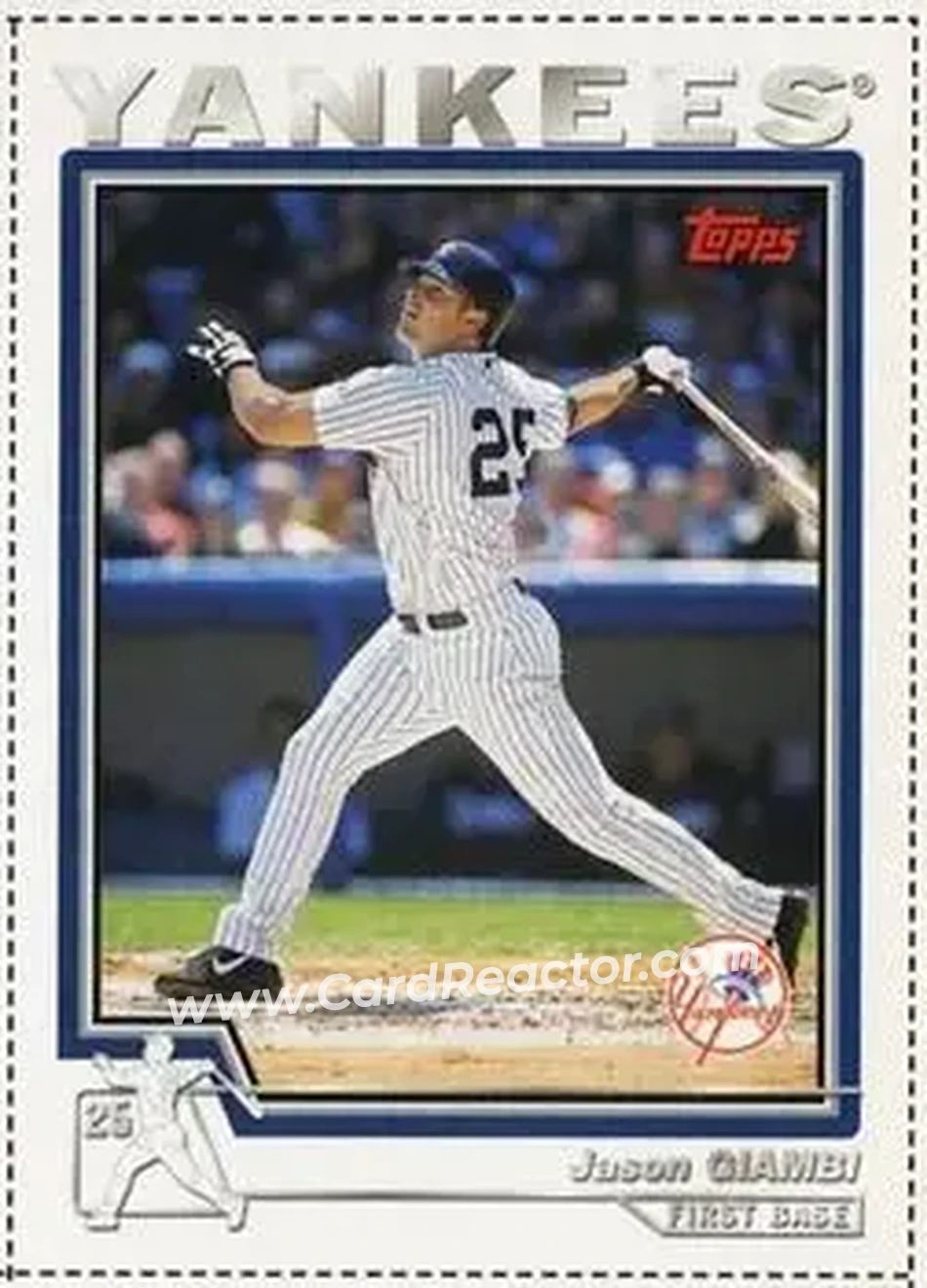 2004 Topps - Wax Box Bottom Panels Singles #150 - Jason Giambi - New York Yankees - Front