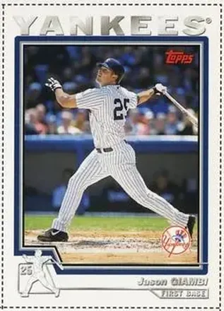 2004 Topps - Wax Box Bottom Panels Singles #150 - Jason Giambi - New York Yankees