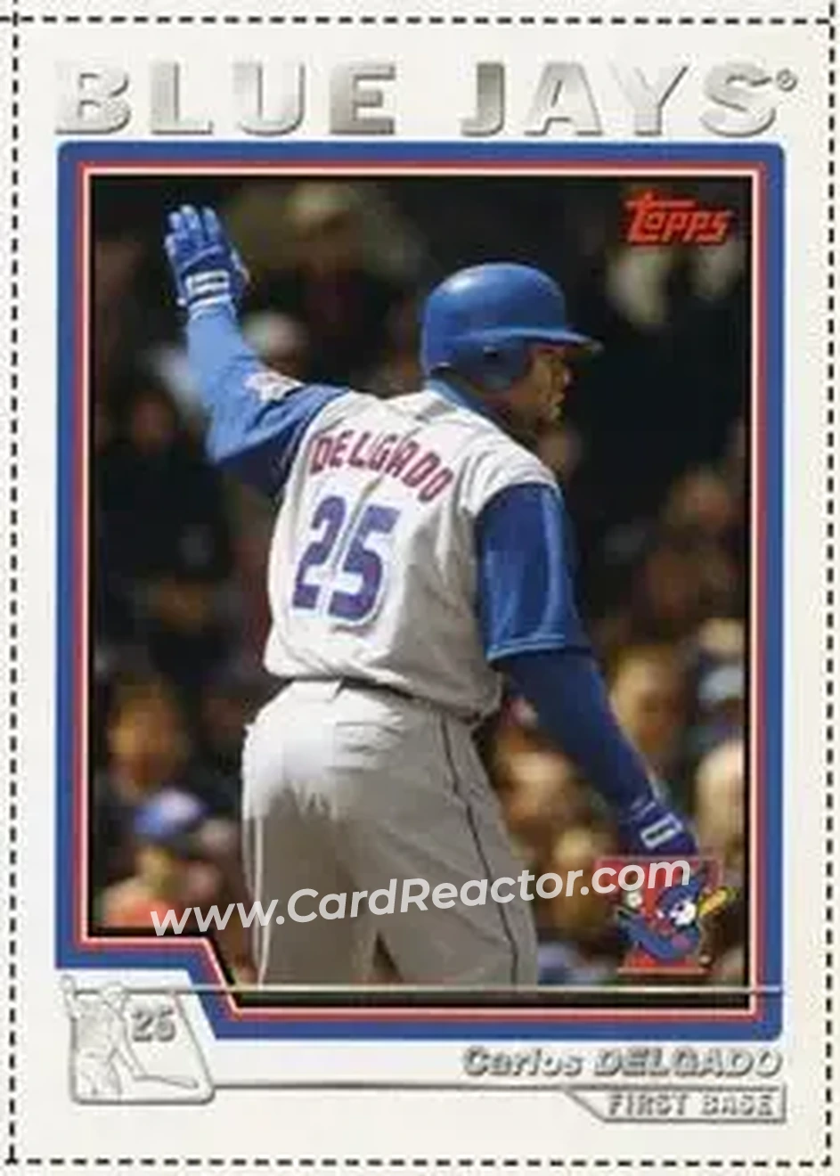 2004 Topps - Wax Box Bottom Panels Singles #190 - Carlos Delgado - Toronto Blue Jays - Front