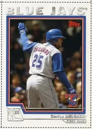 2004 Topps - Wax Box Bottom Panels Singles #190 - Carlos Delgado - Toronto Blue Jays