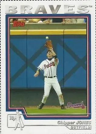 2004 Topps - Wax Box Bottom Panels Singles #390 - Chipper Jones - Atlanta Braves