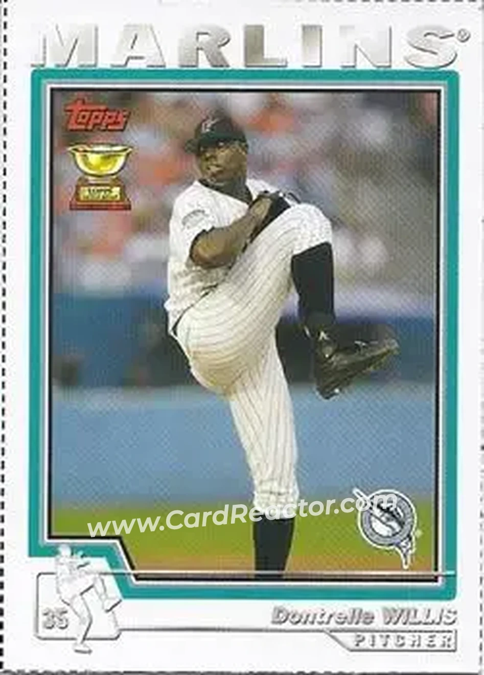 2004 Topps - Wax Box Bottom Panels Singles #400 - Dontrelle Willis - Florida Marlins - Front