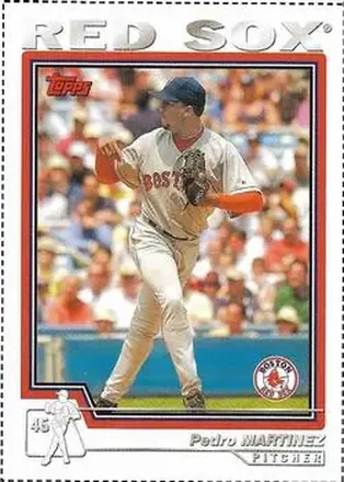 2004 Topps - Wax Box Bottom Panels Singles #405 - Pedro Martinez - Boston Red Sox