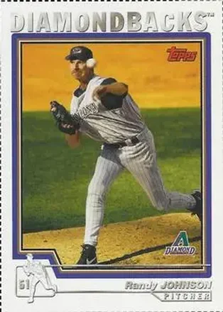 2004 Topps - Wax Box Bottom Panels Singles #450 - Randy Johnson - Arizona Diamondbacks
