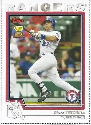 2004 Topps - Wax Box Bottom Panels Singles #527 - Mark Teixeira - Texas Rangers