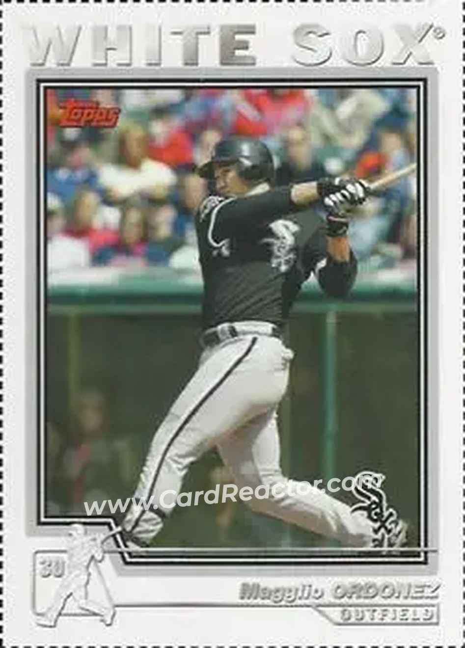 2004 Topps - Wax Box Bottom Panels Singles #540 - Magglio Ordonez - Chicago White Sox - Front 2004 Topps - Wax Box Bottom Panels Singles #540 - Magglio Ordonez - Chicago White Sox - Front