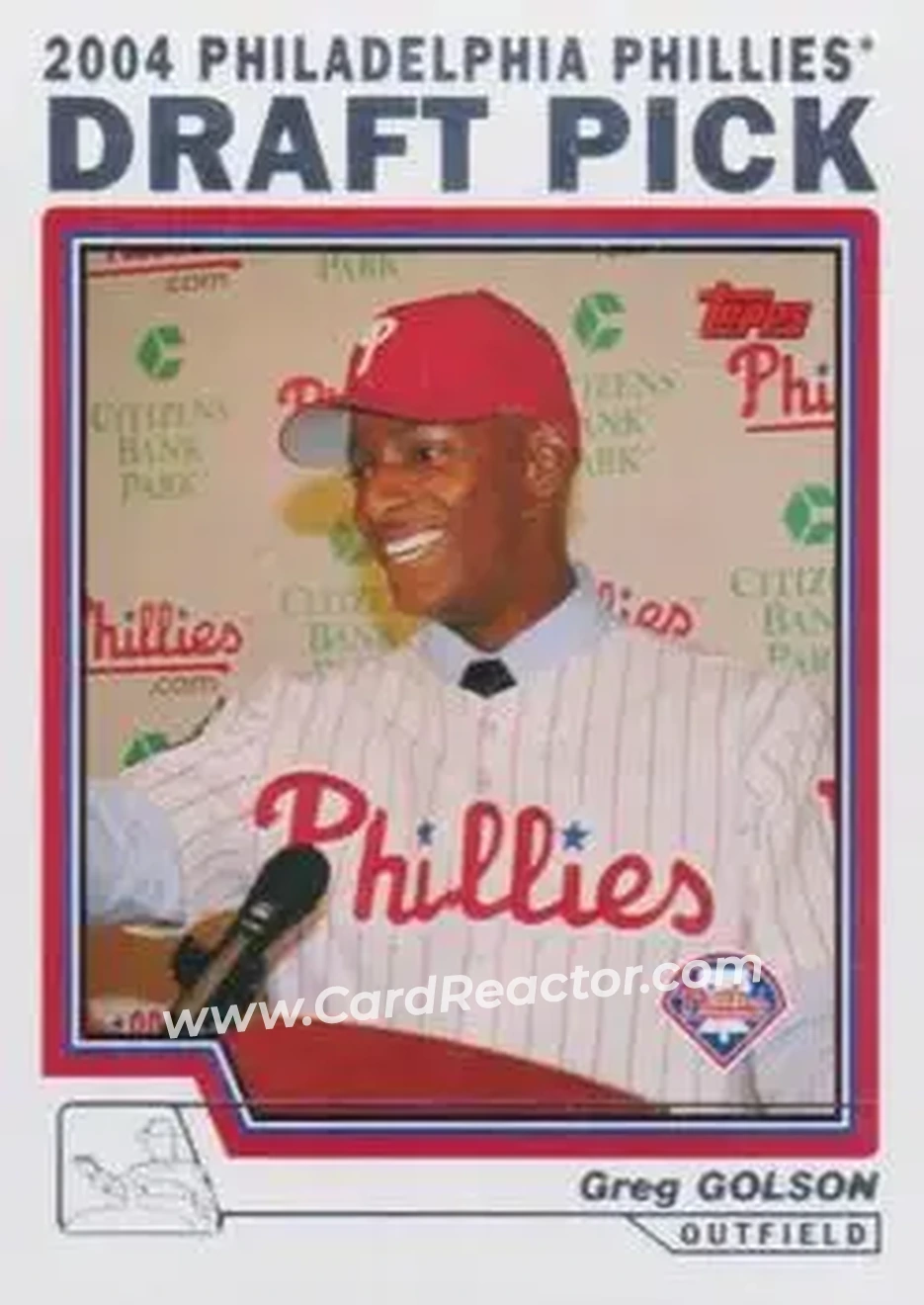 2004 Topps - Draft Picks #3 - Greg Golson - Philadelphia Phillies - Front