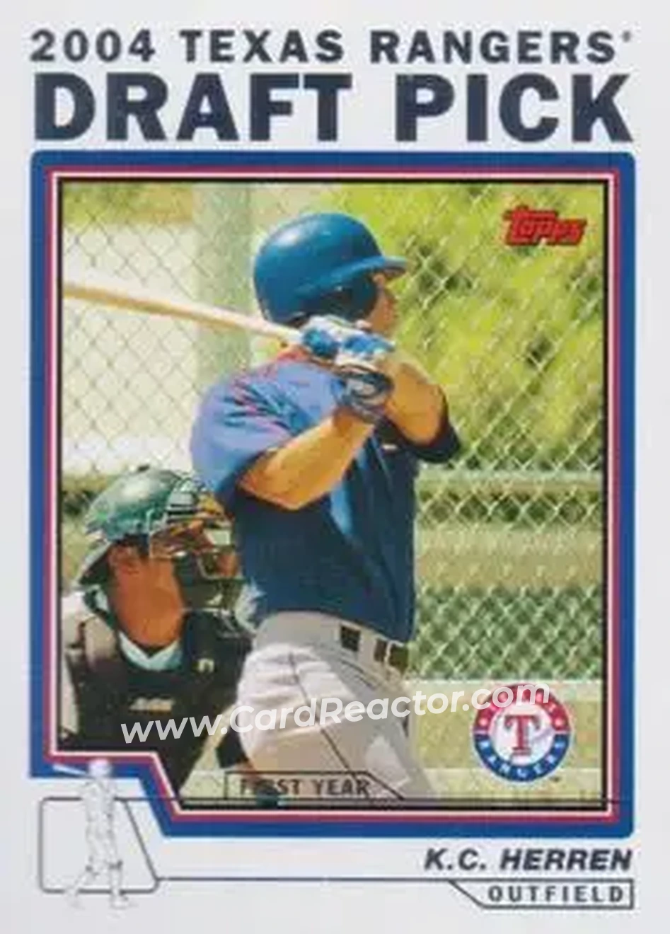 2004 Topps - Draft Picks #4 - K.C. Herren - Texas Rangers - Front