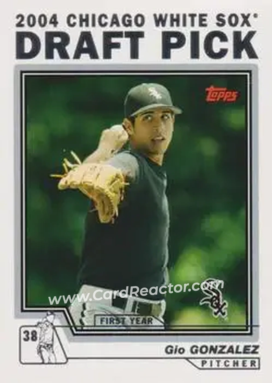 2004 Topps - Draft Picks #8 - Gio Gonzalez - Chicago White Sox - Front