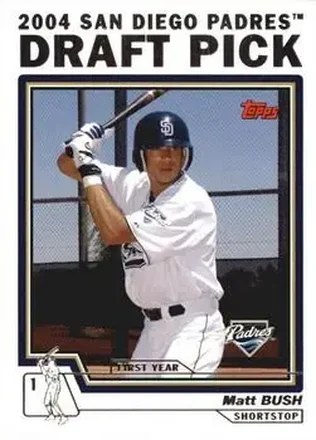 2004 Topps - Draft Picks #10 - Matt Bush - San Diego Padres