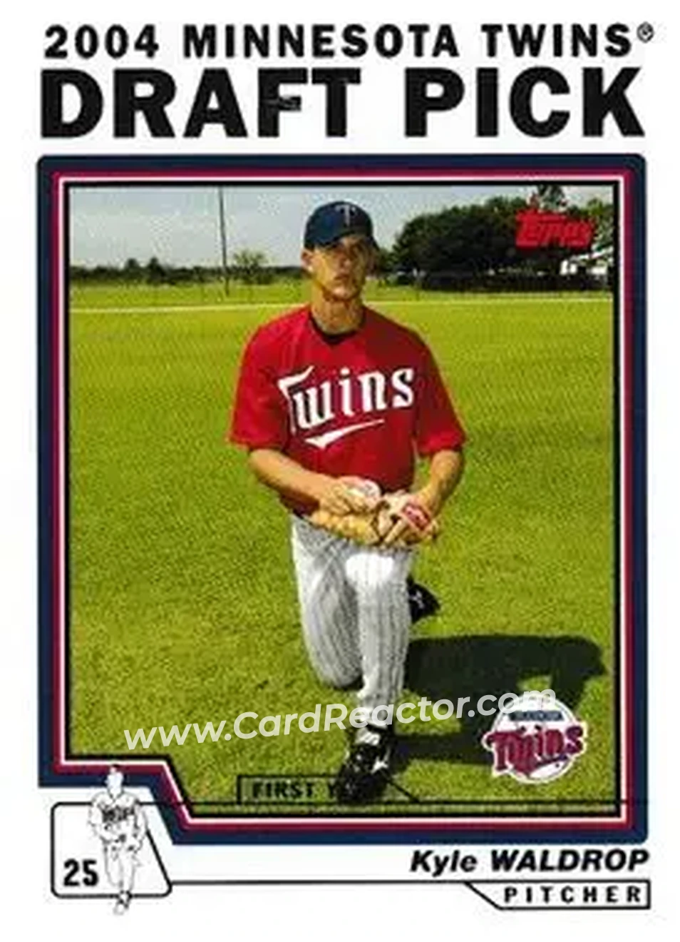 2004 Topps - Draft Picks #11 - Kyle Waldrop - Minnesota Twins - Front