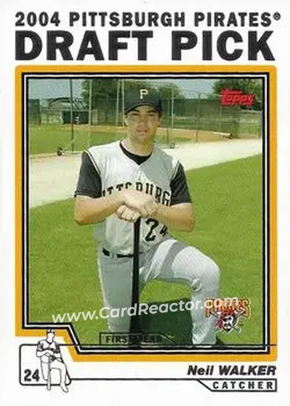 2004 Topps - Draft Picks #12 - Neil Walker - Pittsburgh Pirates - Front