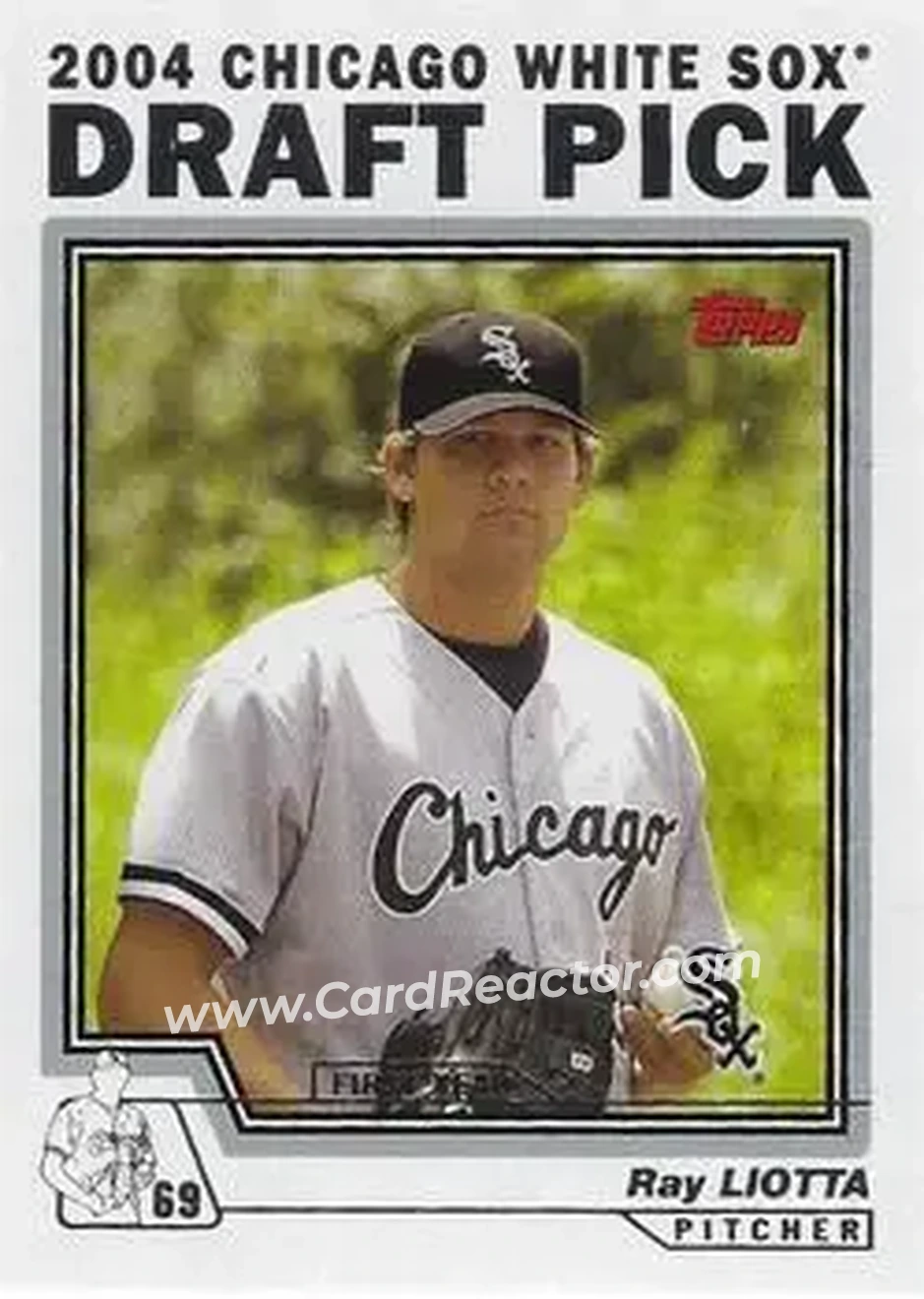 2004 Topps - Draft Picks #14 - Ray Liotta - Chicago White Sox - Front 2004 Topps - Draft Picks #14 - Ray Liotta - Chicago White Sox - Front