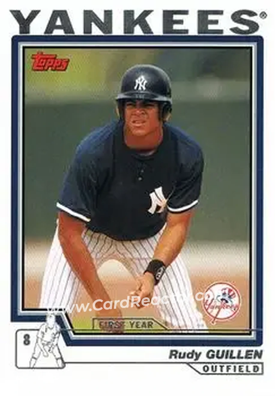 2004 Topps - First Year Players #2 - Rudy Guillen - New York Yankees - Front