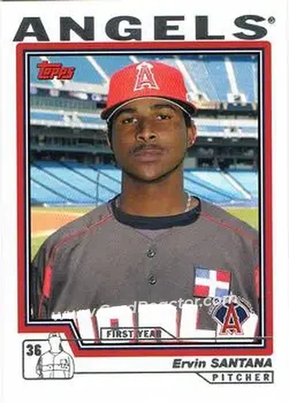 2004 Topps - First Year Players #3 - Ervin Santana - Anaheim Angels - Front