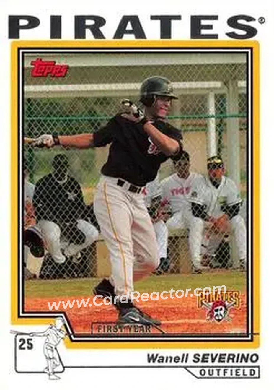 2004 Topps - First Year Players #4 - Wanell Severino - Pittsburgh Pirates - Front
