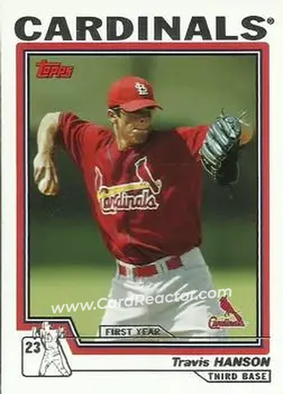 2004 Topps - First Year Players #8 - Travis Hanson - St. Louis Cardinals - Front