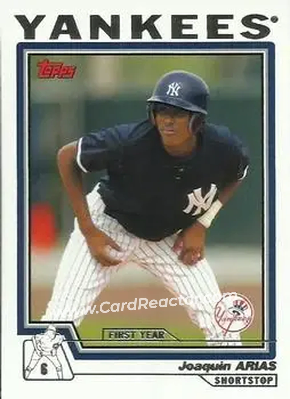 2004 Topps - First Year Players #9 - Joaquin Arias - New York Yankees - Front