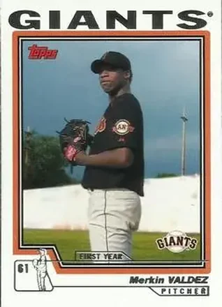 2004 Topps - First Year Players #10 - Merkin Valdez - San Francisco Giants