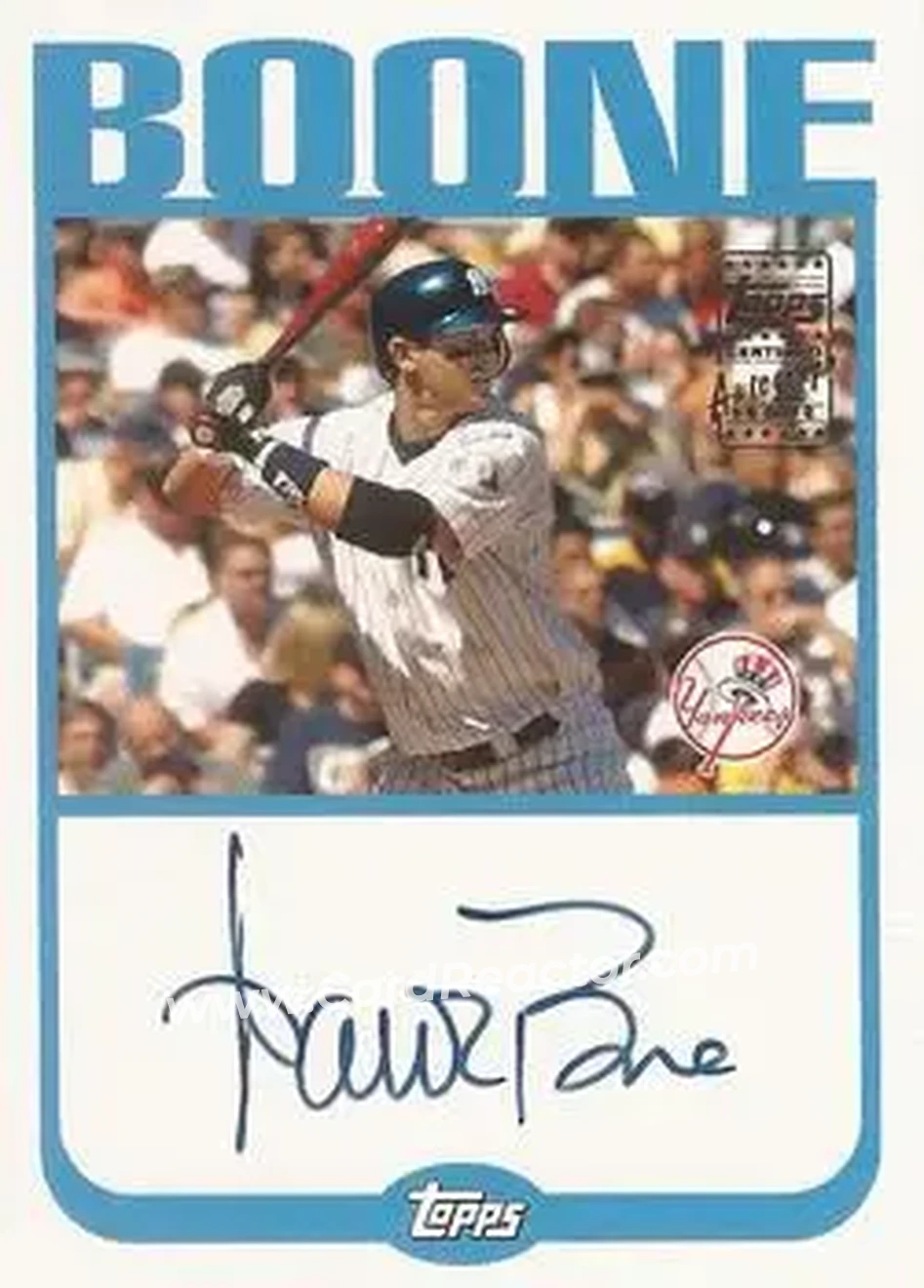 2004 Topps - Autographs #TA-AB - Aaron Boone - New York Yankees - Front