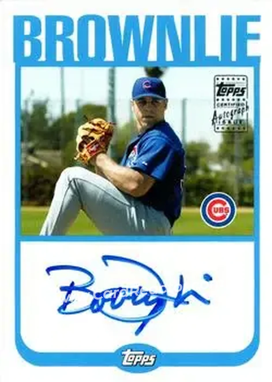 2004 Topps - Autographs #TA-BB - Bobby Brownlie - Chicago Cubs - Front