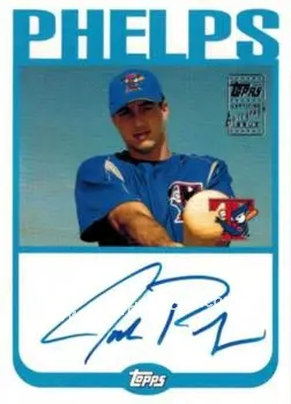 2004 Topps - Autographs #TA-JP - Josh Phelps - Toronto Blue Jays - Front
