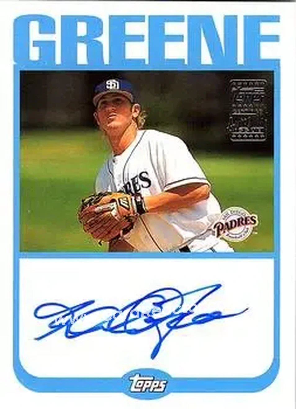 2004 Topps - Autographs #TA-KG - Khalil Greene - San Diego Padres - Front 2004 Topps - Autographs #TA-KG - Khalil Greene - San Diego Padres - Front