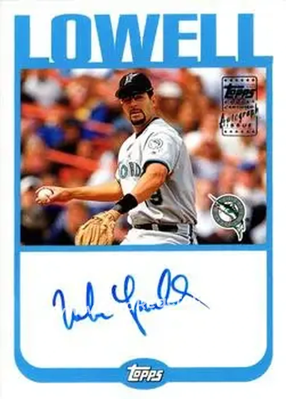 2004 Topps - Autographs #TA-ML - Mike Lowell - Florida Marlins - Front