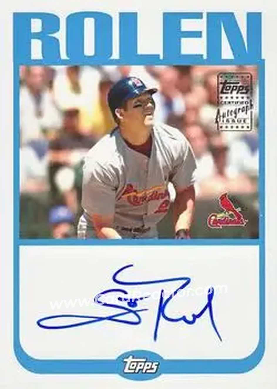 2004 Topps - Autographs #TA-SR - Scott Rolen - St. Louis Cardinals - Front