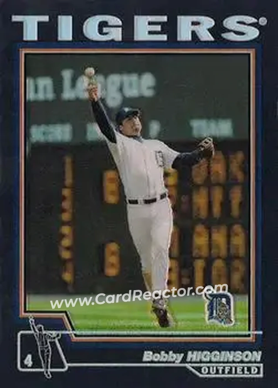 2004 Topps - Black #24 - Bobby Higginson - Detroit Tigers - Front