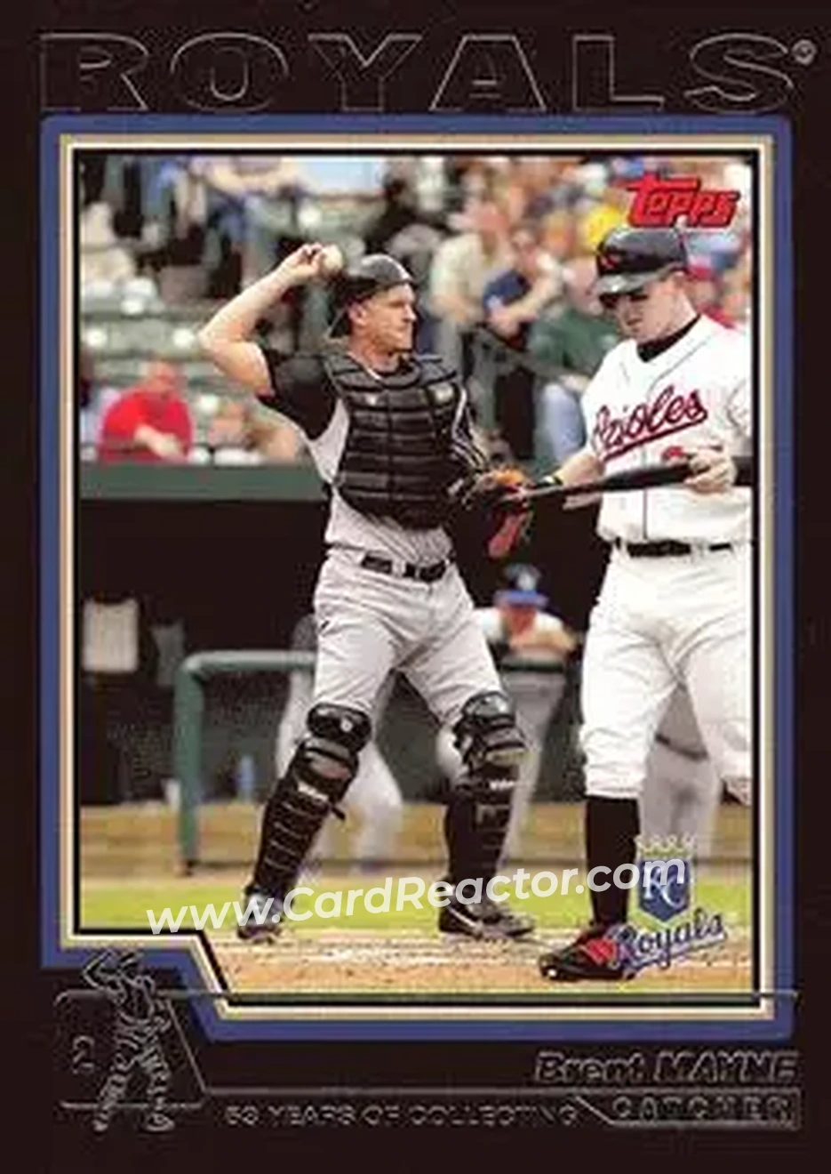 2004 Topps - Black #27 - Brent Mayne - Kansas City Royals - Front 2004 Topps - Black #27 - Brent Mayne - Kansas City Royals - Front